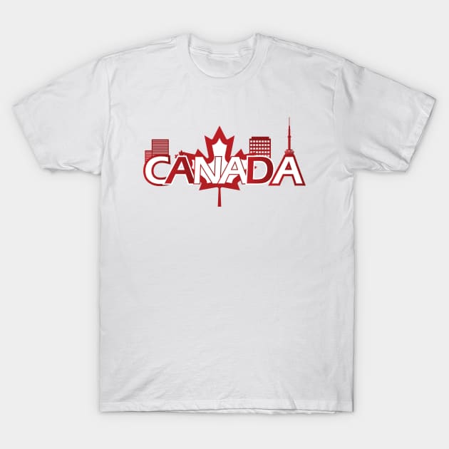 Canada Country Shirt T-Shirt by muzamilshayk